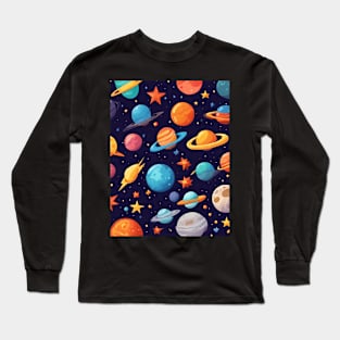 Celestial Stars Array Of Cosmos Long Sleeve T-Shirt